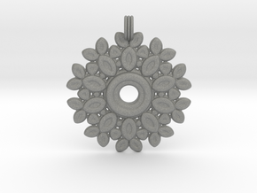 Saturday Flowery Pendant in Gray PA12