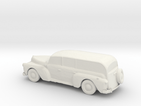 O Scale Woody Wagon in White Natural Versatile Plastic