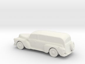 HO Scale Woody Wagon in White Natural Versatile Plastic