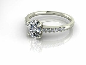 Classic Solitaire 23 NO STONES SUPPLIED in Fine Detail Polished Silver
