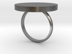 O Ring in Natural Silver