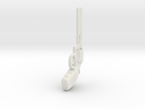 1:3 Miniature Colt Python Pistol in White Natural Versatile Plastic