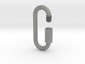 Carabiner / link of an infinite chain in Gray PA12