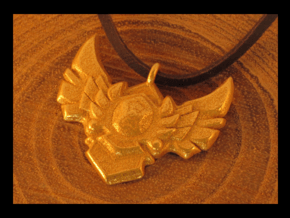 LOL this is a cheaper gold medallion! 3cm in Polished Gold Steel
