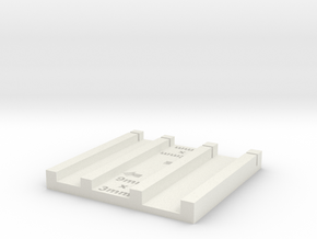 3mmx9mm and 4mm x 12 mm brick jig in White Natural Versatile Plastic