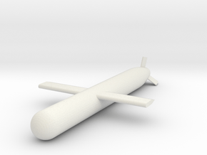 1:48 Tomahawk Cruise Missile in White Natural Versatile Plastic: 1:48 - O