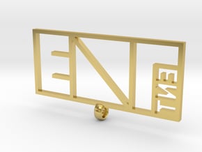 EVAL ENT Pendant in Polished Brass