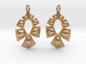 1054 Earrings in Polished Bronze