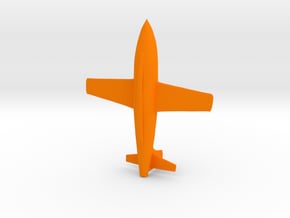 Rocket Plane 1/70 in Orange Processed Versatile Plastic