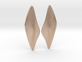 LEAF SSM T1.2mm Pair in 14k Rose Gold Plated Brass