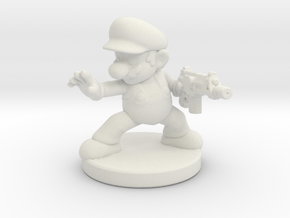 Mario Bros survivor 1/60 miniature for games rpg in White Natural Versatile Plastic