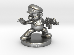 Mario Bros survivor 1/60 miniature for games rpg in Natural Silver