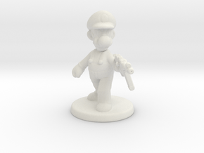 Luigi survivor 1/60 miniature for games and rpg in White Natural Versatile Plastic