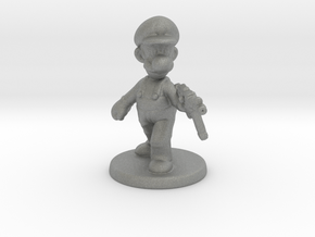 Luigi survivor 1/60 miniature for games and rpg in Gray PA12