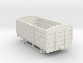 L&BR Open Wagon w/o Buffers OO Scale in White Natural Versatile Plastic