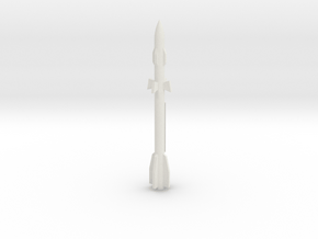 1:24 Miniature Vympel R27 Missile in White Natural Versatile Plastic: 1:48 - O