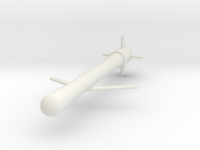 1:48 Miniature NIRHAY II Cruise Missile in White Natural Versatile Plastic: 1:48 - O