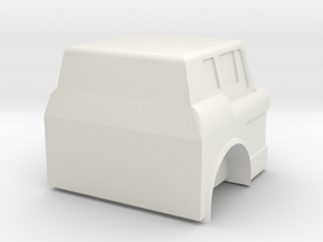 Ford C Cab - 1:43scale in White Natural Versatile Plastic