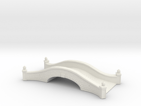 Stone road bridge 1/100 in White Natural Versatile Plastic