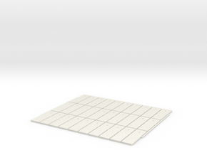 plaque beton 34 sur 11 HO 30 pièce in White Natural Versatile Plastic: 1:87 - HO