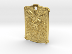 Sudwester Tag - Pendant in Polished Brass