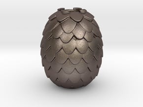 Dragon Egg Game of Thrones Pandora Charm in Polished Bronzed-Silver Steel