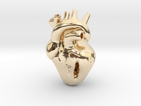 Damaged Heart in 14K Yellow Gold