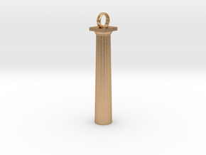 Doric Column Pendant in Natural Bronze