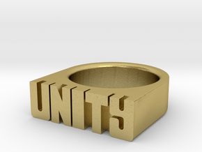 15.7mm Replica Rick James 'Unity' Ring in Natural Brass