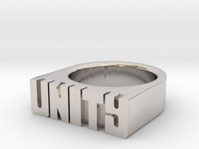 18.9mm Replica Rick James 'Unity' Ring in Platinum