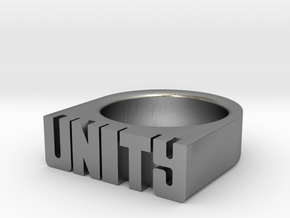 18.9mm Replica Rick James 'Unity' Ring in Natural Silver