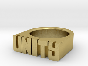 15.0mm Replica Rick James 'Unity' Ring in Natural Brass