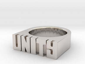 15.0mm Replica Rick James 'Unity' Ring in Platinum