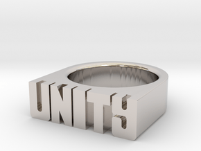 16.0mm Replica Rick James 'Unity' Ring in Platinum