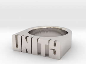17.9mm Replica Rick James 'Unity' Ring in Platinum