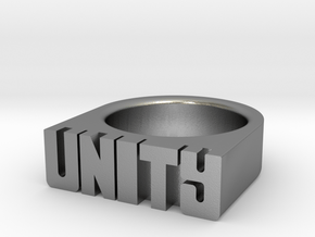 17.9mm Replica Rick James 'Unity' Ring in Natural Silver