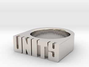 19.8mm Replica Rick James 'Unity' Ring in Platinum