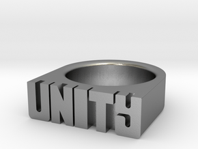 21.8mm Replica Rick James 'Unity' Ring in Natural Silver