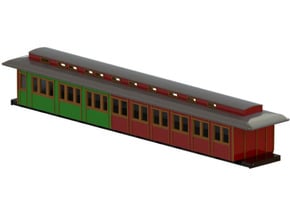 BCo1 modell 93 - Swedish passenger wagon in Tan Fine Detail Plastic