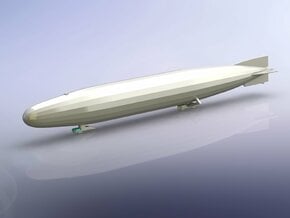 German Zeppelin L23 (LZ65) 1/1250 in Smooth Fine Detail Plastic