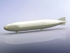 German Zeppelin L48 (LZ95) 1/1250 in Tan Fine Detail Plastic