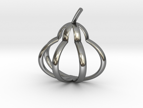 Pear Pendant in Polished Silver