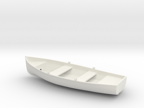 1/24 10ft Lifeboat - Dinghy v1 in White Natural Versatile Plastic