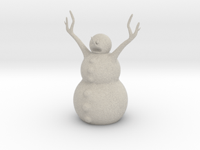 Snow Man in Natural Sandstone