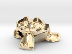 Suzanne the Monkey - Blender 2.8 in 14k Gold Plated Brass