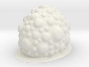 Bubble Hat #2 in White Natural Versatile Plastic