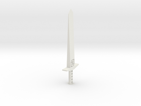 Mini Sword - Letter Opener in White Natural Versatile Plastic