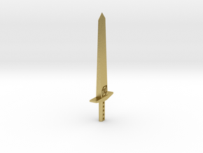 Mini Sword - Letter Opener in Natural Brass