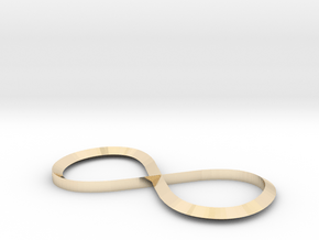 Infinity Ring in 14k Gold Plated Brass
