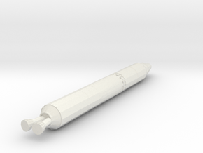 Miniature Titan II Nuclear Deterrent Missile - 10c in White Natural Versatile Plastic